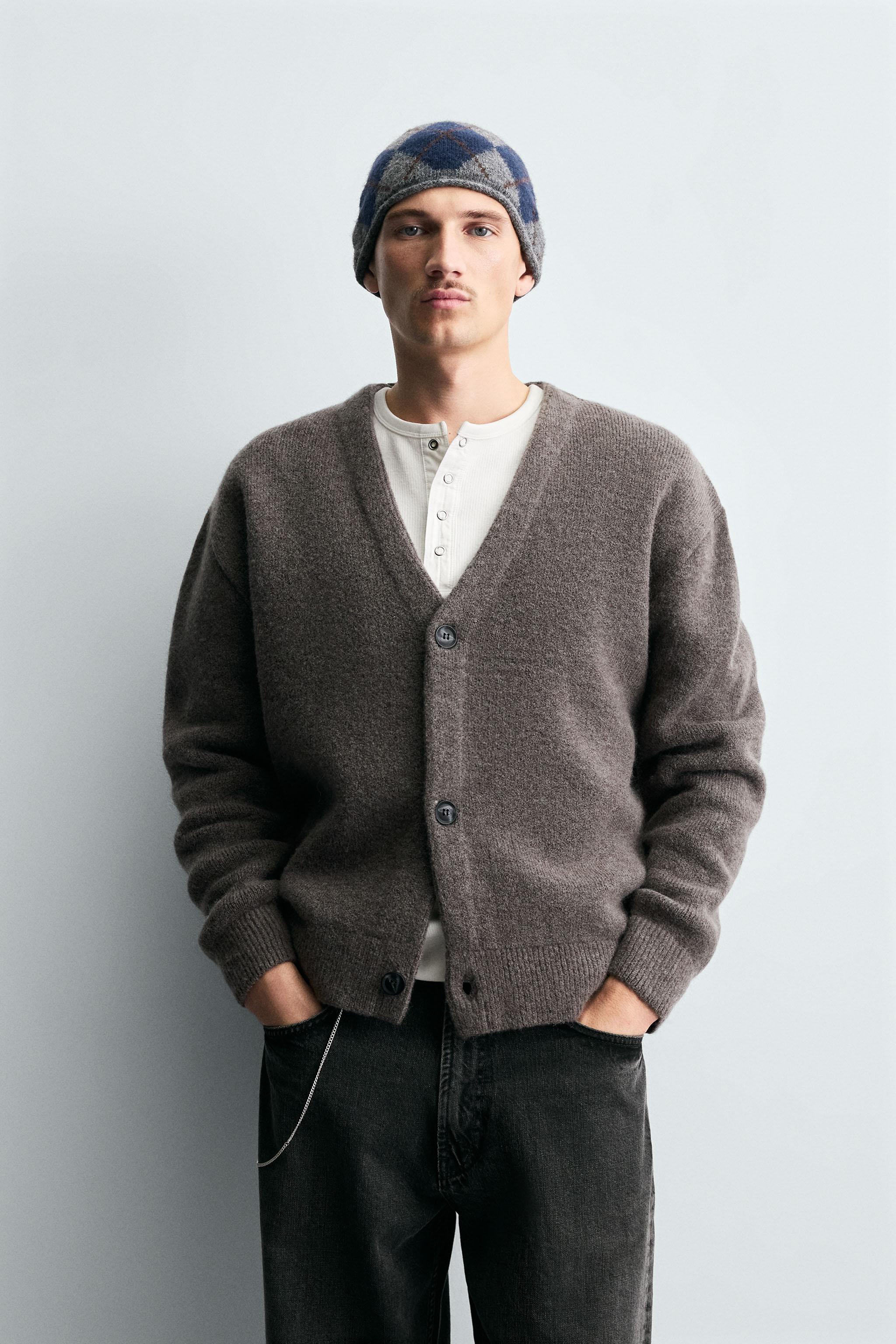 TEXTURED KNIT CARDIGAN